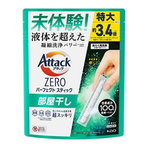 アタックＺＥＲＯ　パーフェクトスティック　部屋干し　２４本入り（つめかえケース付き）