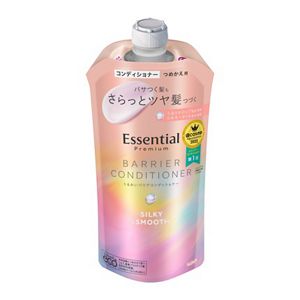 エッセンシャル　プレミアム　うるおいバリアコンディショナー　シルキー＆スムース　つめかえ用　３４０ｍｌ