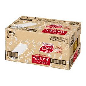 ヘルシアW　いいこと巡り茶　５００ｍｌ　ラベルレス　梱販売用　２４本セット