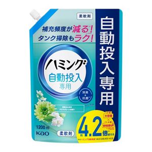 ハミング自動投入専用　家族みんなのアクアグリーンの香り　スパウトパウチ　１２００ｍｌ企画品