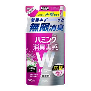 ハミング消臭実感Ｗパワー　デオドラントサボンの香り　つめかえ用　３８０ｍｌ