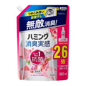 ハミング消臭実感　ローズ＆フローラルの香り　つめかえ用　９８０ＭＬ