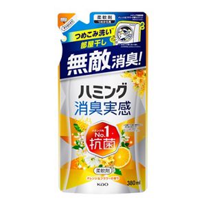 ハミング消臭実感　オレンジ＆フラワーの香り　つめかえ用　３８０ｍｌ