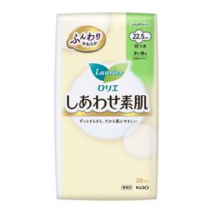 ロリエ　しあわせ素肌　多い昼用２２．５ｃｍ　羽つき　２0個