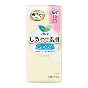 ロリエ　しあわせ素肌　超スリム　多い昼～ふつうの日用２０．５ｃｍ　羽つき　２４個