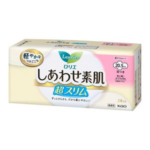 ロリエ　しあわせ素肌　超スリム　多い昼～ふつうの日用２０．５ｃｍ　羽つき　２４個