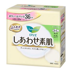 ロリエ　しあわせ素肌　ボリュームパック　多い昼用２２．５ｃｍ　羽つき　３６個