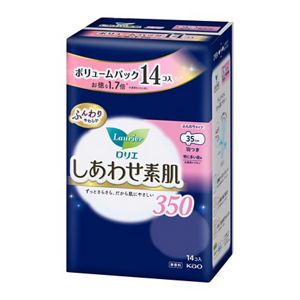 ロリエ　しあわせ素肌　ボリュームパック　特に多い夜用３５ｃｍ　羽つき　１４個