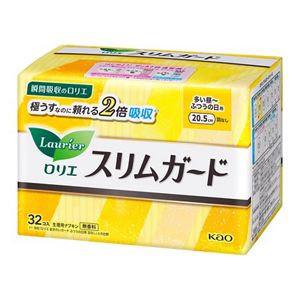 ロリエ　スリムガード　多い昼～ふつうの日用羽なし　３２コ入