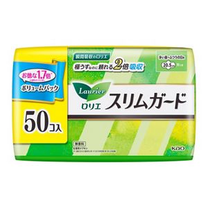 ロリエ　スリムガード　ボリュームパック　多い昼～ふつうの日用羽つき　５０コ