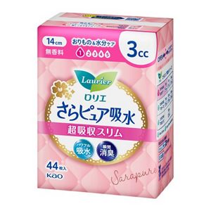 ロリエさらピュア吸水　超吸収スリム　３ｃｃ無香料４４枚