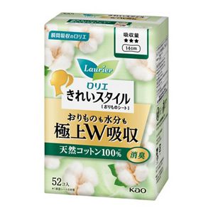 ロリエ　きれいスタイル　極上Ｗ吸収　天然コットン１００％　５２コ入