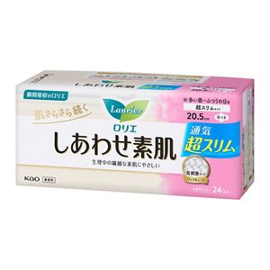 ロリエ　しあわせ素肌　超スリム　多い昼～ふつうの日用２０．５ｃｍ　羽つき　２４個