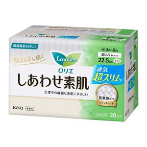 ロリエ　しあわせ素肌　超スリム多い昼用２２．５ｃｍ　羽つき　２０個