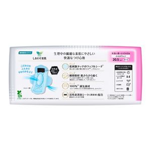 ロリエ　しあわせ素肌　消臭プラス　多い昼～ふつうの日用２０．５ｃｍ　羽つき　２２個