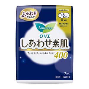 ロリエ　しあわせ素肌　特に多い夜用４０ｃｍ　羽つき　７個