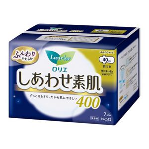 ロリエ　しあわせ素肌　特に多い夜用４０ｃｍ　羽つき　７個