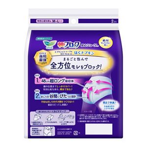 ロリエ　朝までブロック　安心ショーツタイプ　MーＬサイズ　２コ入