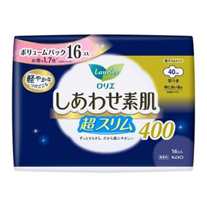 ロリエ　しあわせ素肌　ボリュームパック　超スリム　特に多い夜用４０ｃｍ　羽つき　１６個