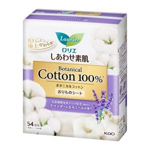 ロリエ　しあわせ素肌パンティライナー　Ｂｏｔａｎｉｃａｌ　Ｃｏｔｔｏｎ１００％　ラベンダー＆カモミールの香り　５４コ入