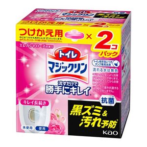 トイレマジックリン　流すだけで勝手にキレイ　エレガントローズの香り　つけかえ用　８０ｇ×２