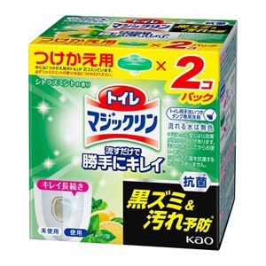 トイレマジックリン　流すだけで勝手にキレイ　シトラスミントの香り　つけかえ用　８０ｇ×２