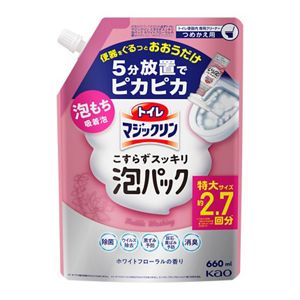 トイレマジックリン　こすらずスッキリ泡パック　ホワイトフローラルの香り　つめかえ用　６６０ｍｌ