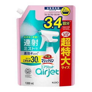 バスマジックリン　エアジェット　フルーティフローラルの香り　つめかえ用　１２００ｍｌ