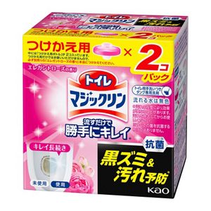 トイレマジックリン　流すだけで勝手にキレイ　エレガントローズの香り　つけかえ用　８０ｇ×２