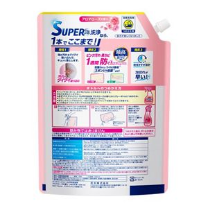 バスマジックリン　ＳＵＰＥＲ泡洗浄　アロマローズの香り　つめかえ用　１２００ｍｌ