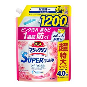 バスマジックリン　ＳＵＰＥＲ泡洗浄　アロマローズの香り　つめかえ用　１２００ｍｌ