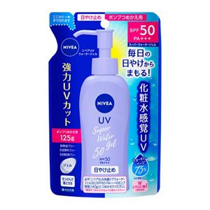 ニベアＵＶ　ウォータージェル　ＳＰＦ５０　ポンプつめかえ用　１２５ｇ