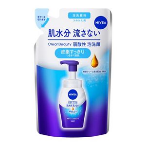 ニベア　クリアビューティー弱酸性泡洗顔　皮脂すっきり　つめかえ用　１３０ｍｌ