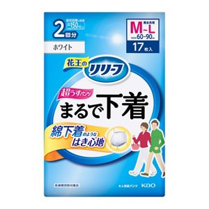 リリーフ　パンツタイプ　まるで下着　２回分　Ｍ１７枚