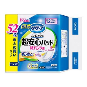 リリーフ　紙パンツ用パッド　ズレずにピタッと超安心２回分　５２枚